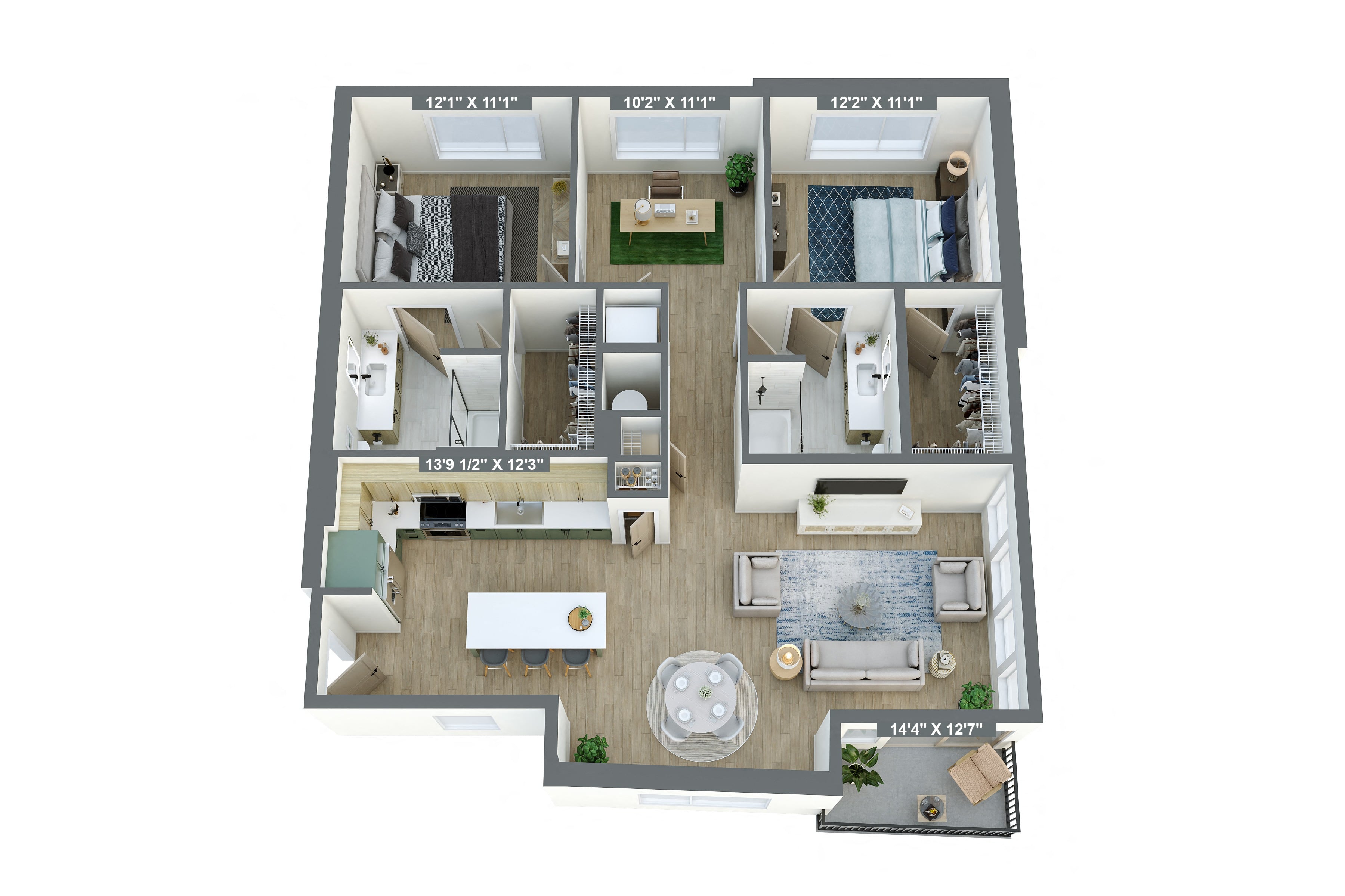 Floor plan layout diagram for B9